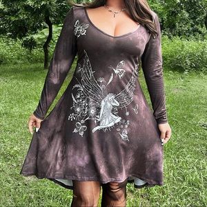 Grunge style brown Tie Dye fairy dress! Adorable!